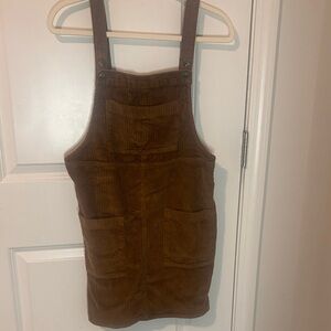 Wild Fable Tan Corduroy Jumper Dress